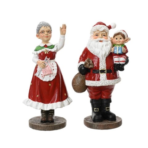 BABBO NATALE E ELFO - MAMMA NATALE 2 ASSORTITI H.16